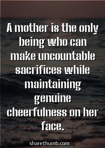 quotes about sacrifice of a mother
